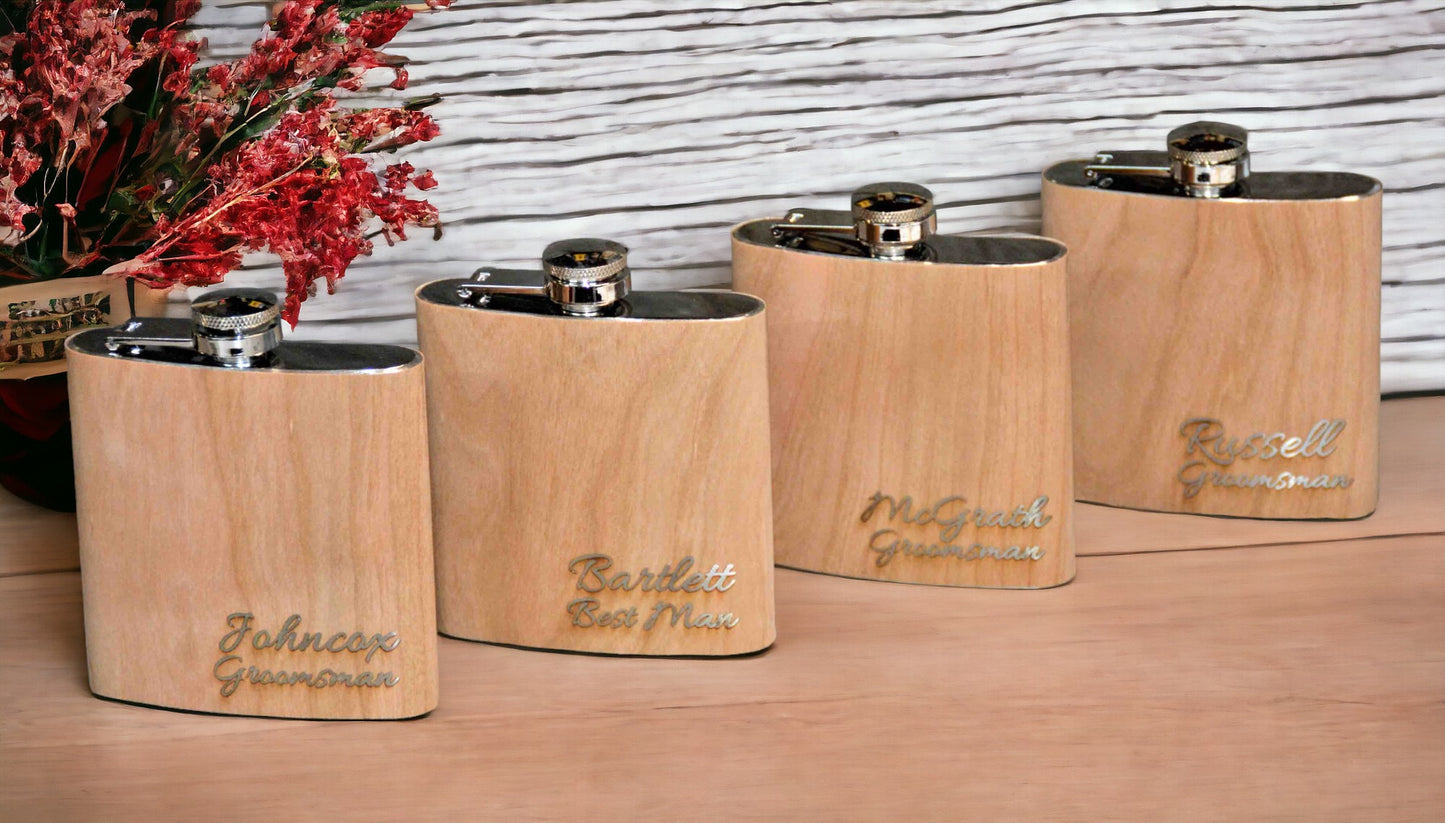 Cherry Wood Flask Design 60