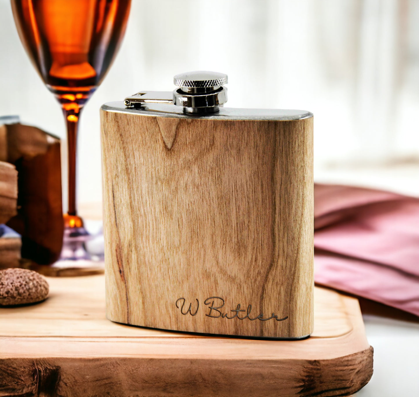 Cherry Wood Flask Design 60