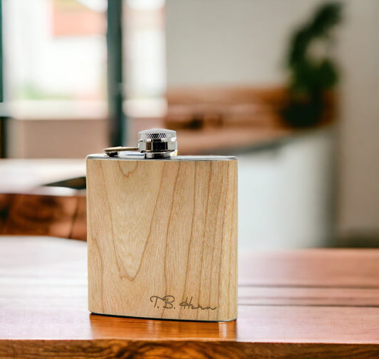 Cherry Wood Flask Design 60