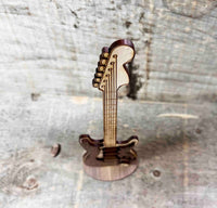 Wooden Electric Guitar Sign Memories Made Custom