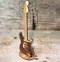 Wooden Electric Guitar Sign Memories Made Custom