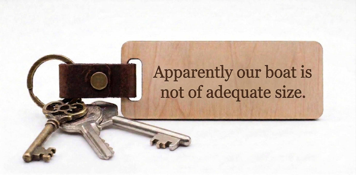 Personalized Wood & Leather Keychain | Custom Engraved Key Ring Gift
