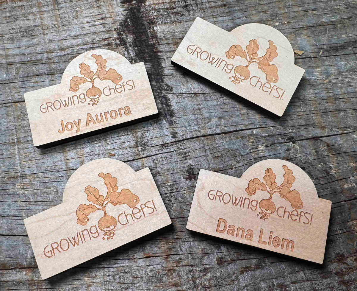 Wooden Magnetic Name Badge - Memories Made Custom