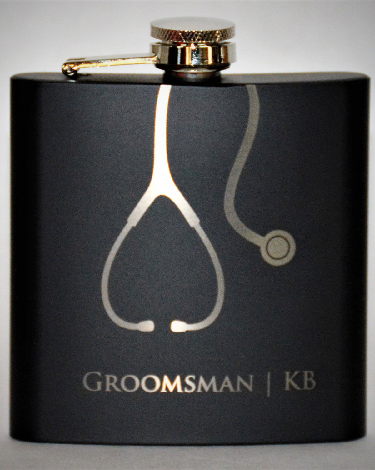 Personalized 6oz Stainless Steel Flask | Custom Engraved Groomsmen Gift