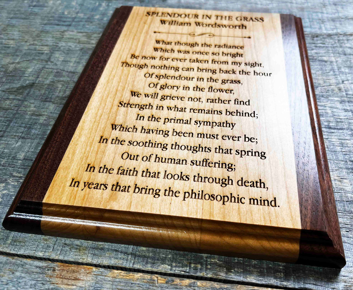 Wooden Plaque - Custom Engraved