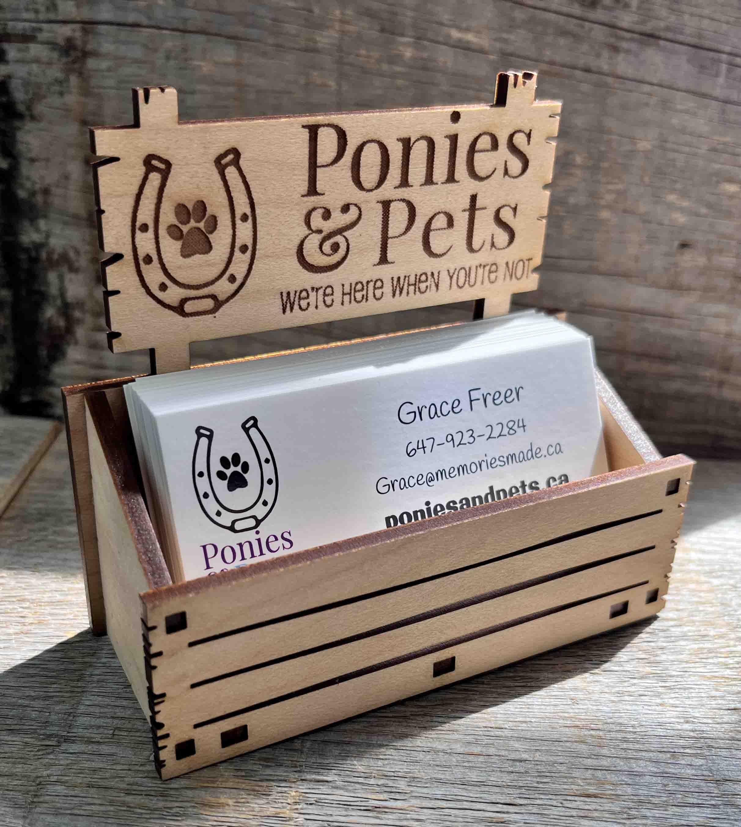 Custom Business Card Display Stands