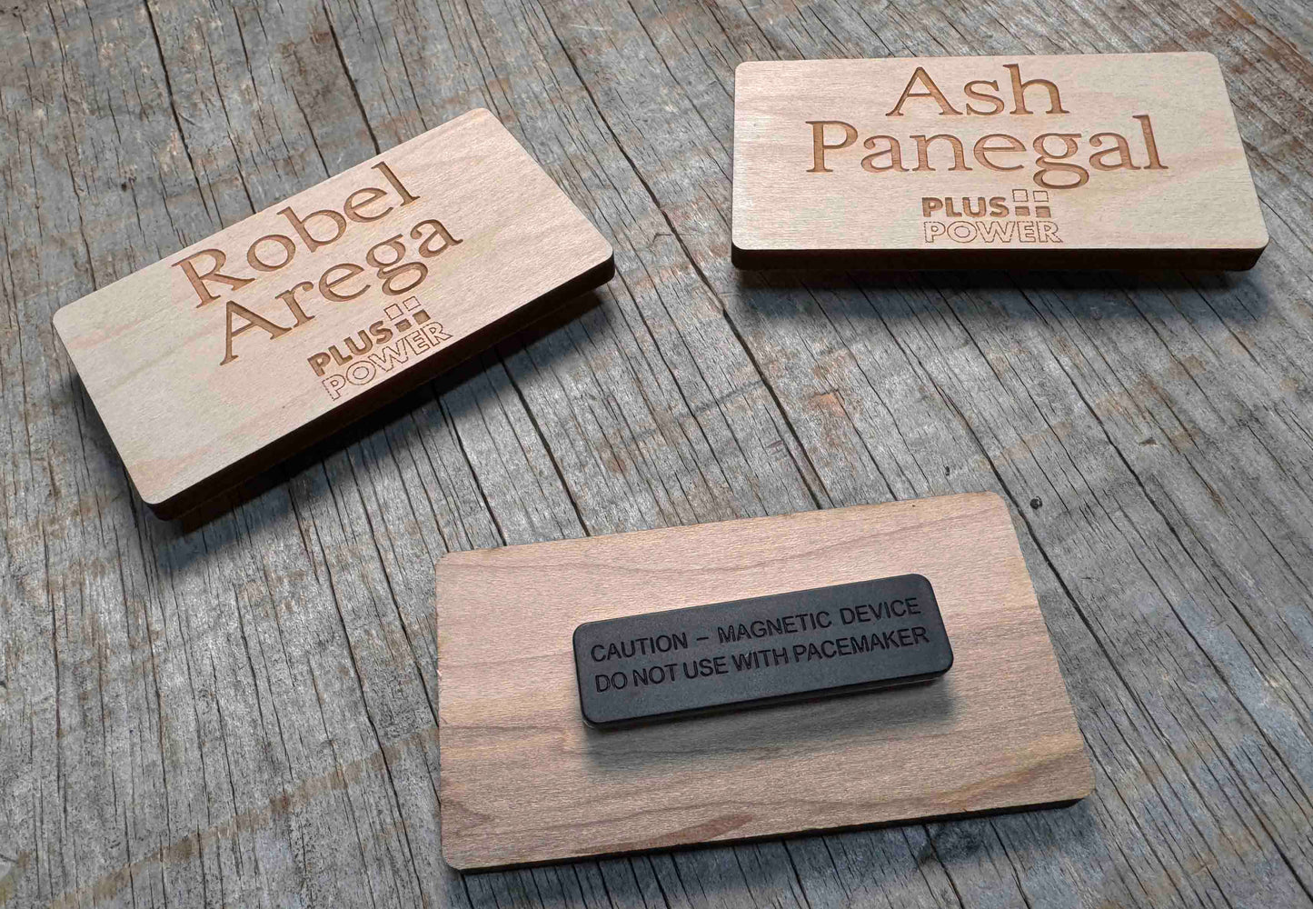 Wooden Name Badge Memories Made Custom