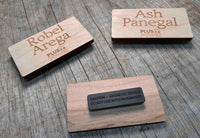 Wooden Name Badge Memories Made Custom