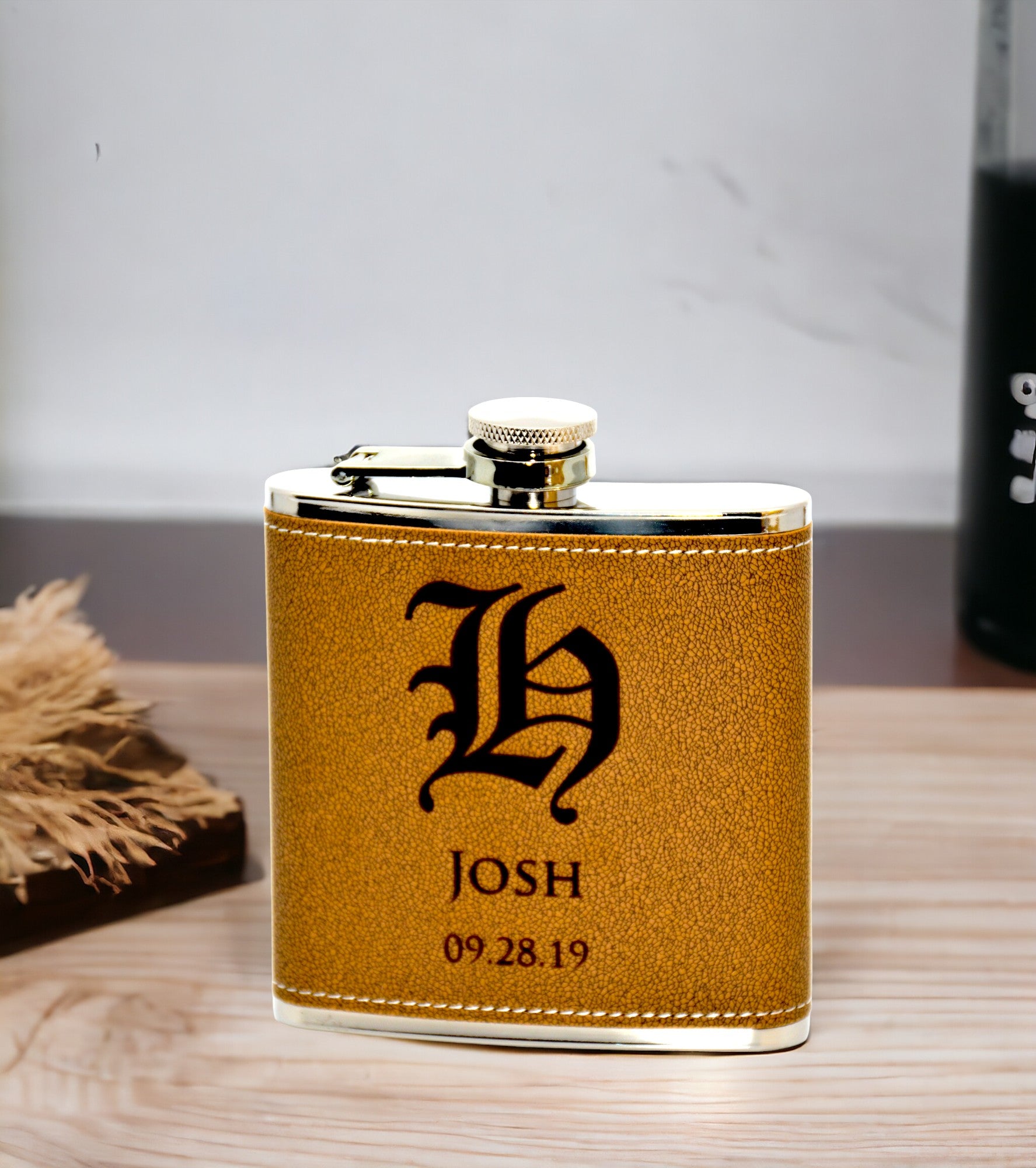 Vegan Leather Flasks Custom Design
