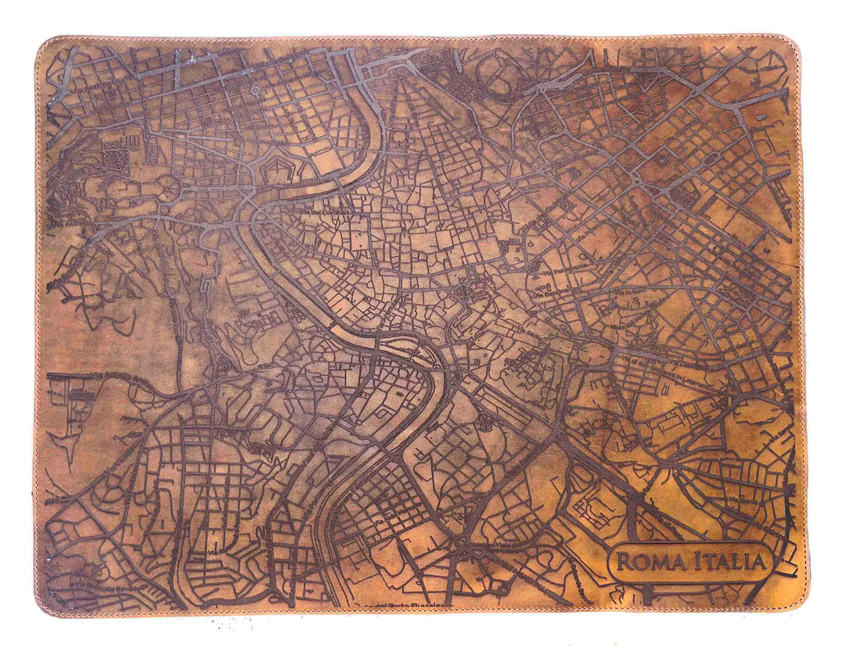 Premium Leather Engraved Desk Mat Memories Made Custom