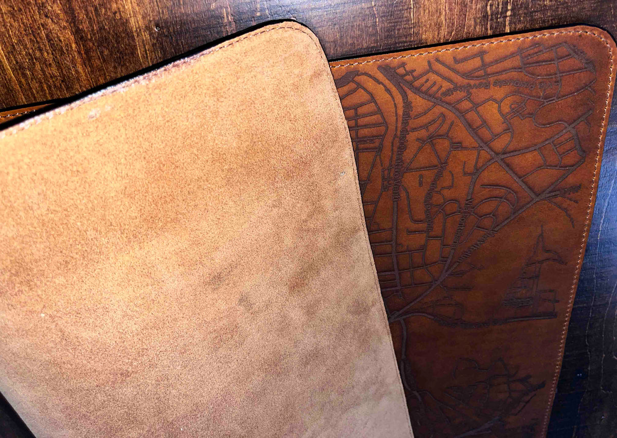 Premium Leather Engraved Desk Mat Memories Made Custom
