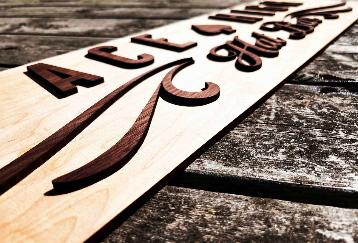 Dual Layer Wooden Sign Memories Made Custom
