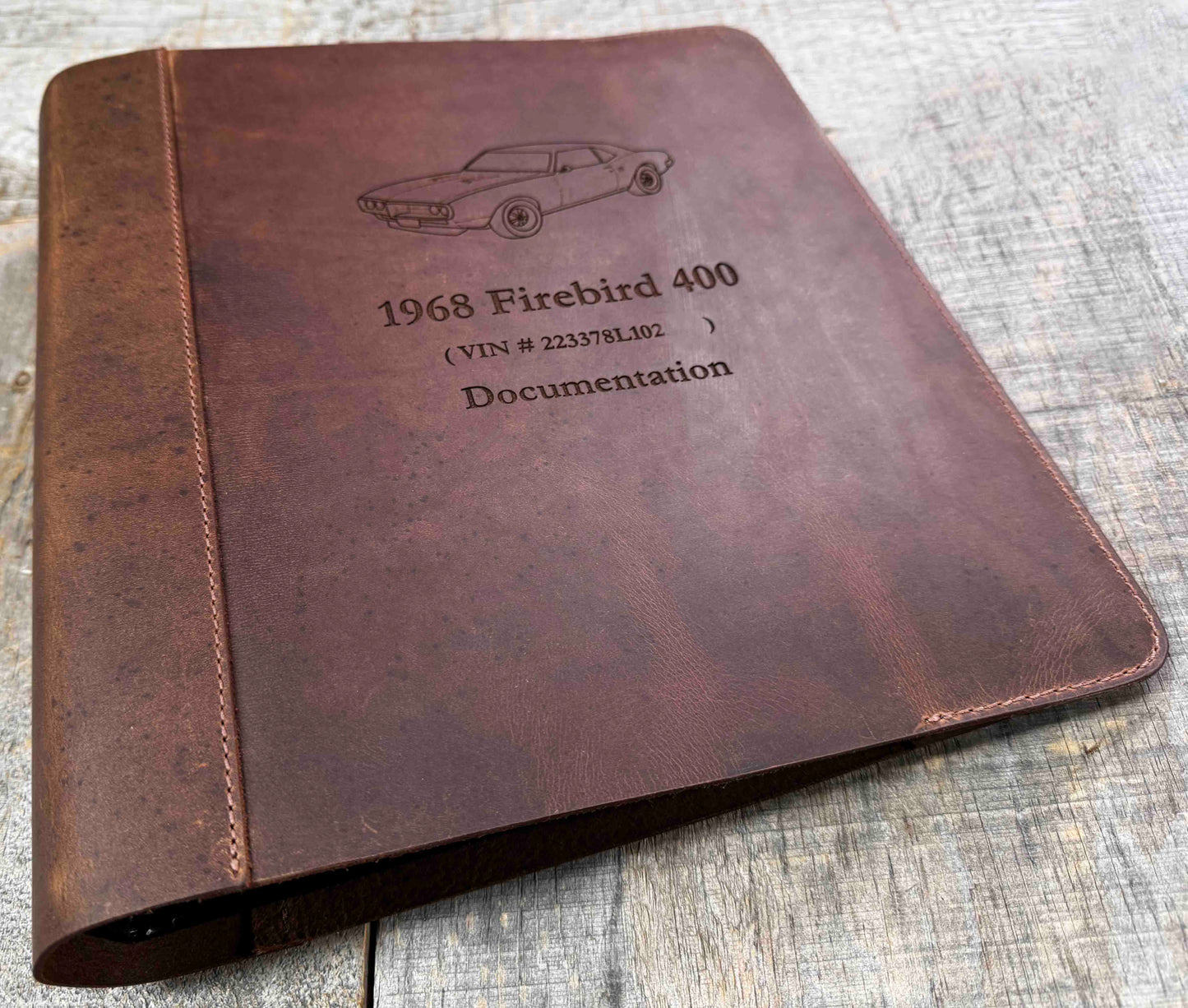 Binder Premium Leather Engraved