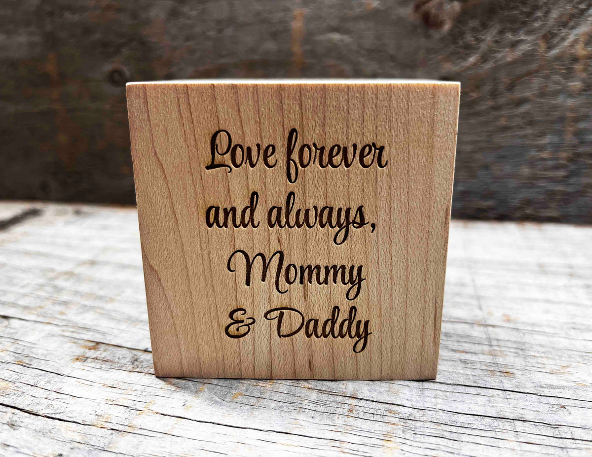 Baby Block -  Solid Maple Memories Made Custom