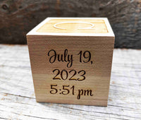 Baby Block -  Solid Maple Memories Made Custom