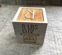 Baby Block - Solid Maple - Memories Made Custom