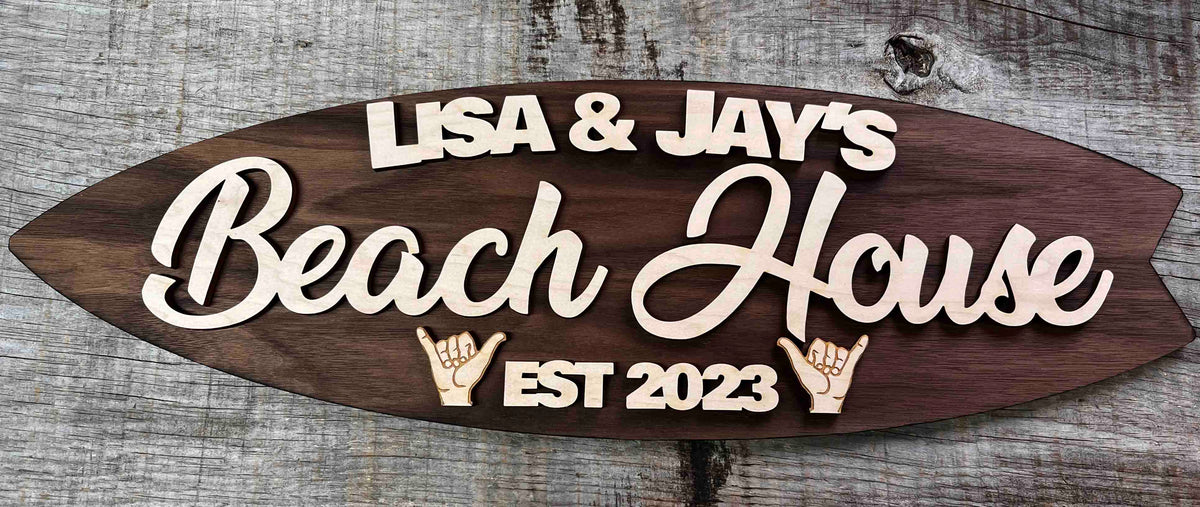 Surfboard Sign Memories Made Custom