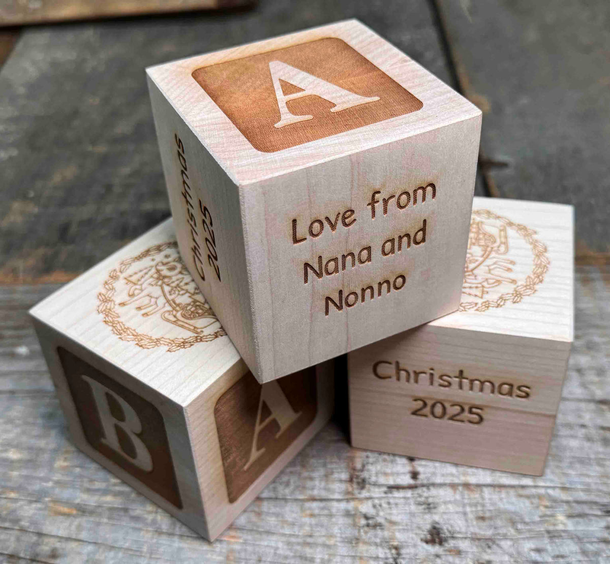 Baby Block - Solid Maple - Memories Made Custom