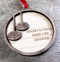 Custom Laser Engraved Wooden Christmas Ornament | Design Your Own | Canadian Made