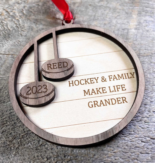 Custom Laser Engraved Wooden Christmas Ornament | Design Your Own | Canadian Made