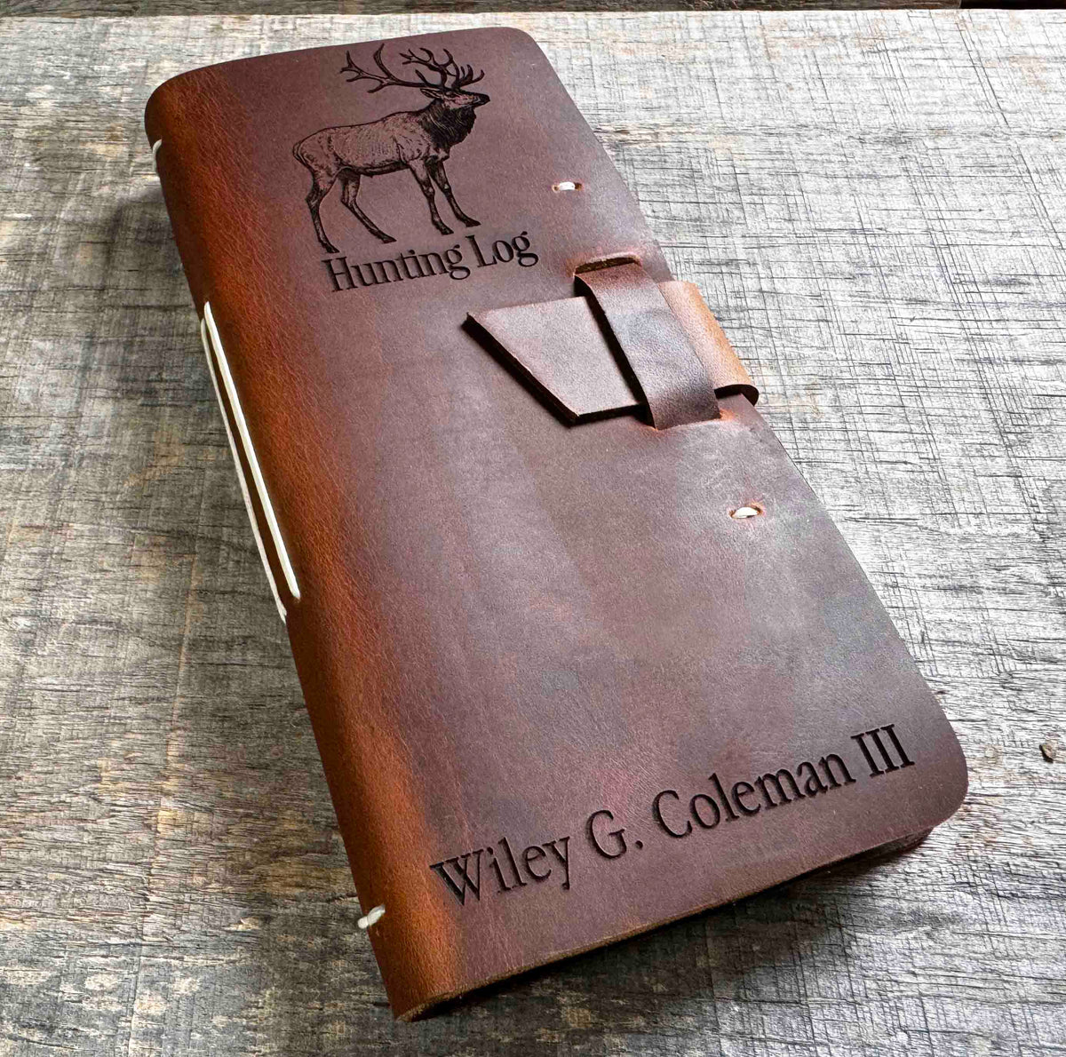 Hunting Log Premium Leather Engraved Memories Made Custom