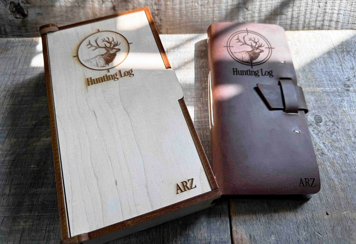 Hunting Log Premium Leather Engraved Memories Made Custom