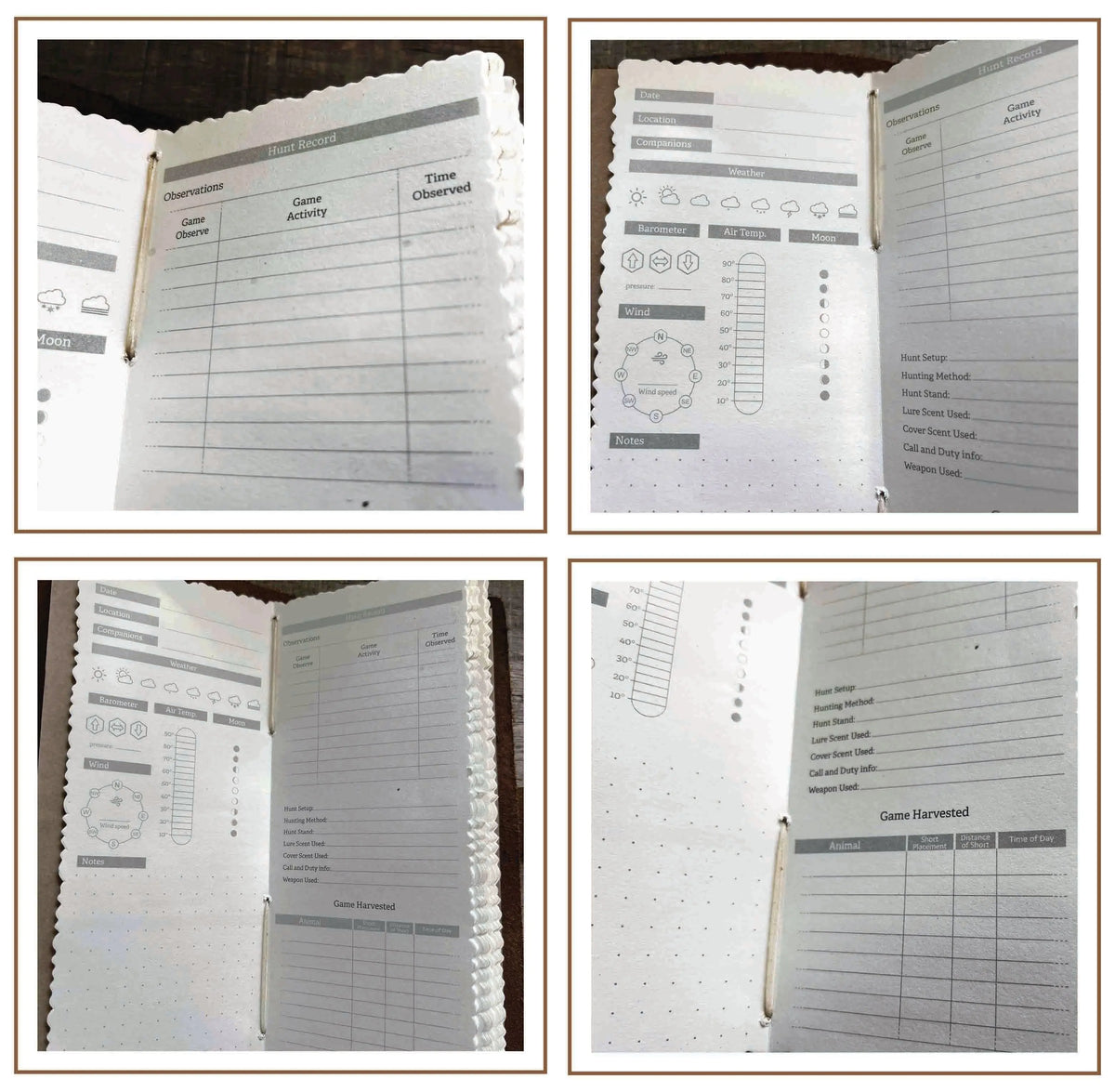 Hunting Log Premium Leather Engraved Memories Made Custom