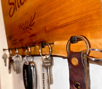 Live Edge Cherry Wood Key Keeper Memories Made Custom
