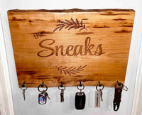 Live Edge Cherry Wood Key Keeper Memories Made Custom