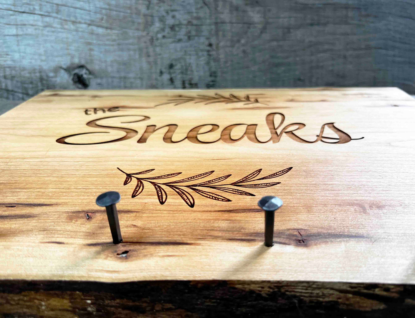 Live Edge Cherry Wood Key Keeper Memories Made Custom
