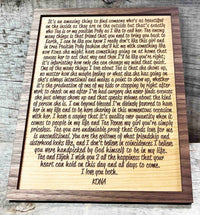 Dual Layer Wooden Plaque Memories Made Custom