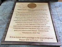 Dual Layer Wooden Plaque Memories Made Custom