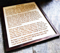 Dual Layer Wooden Plaque Memories Made Custom