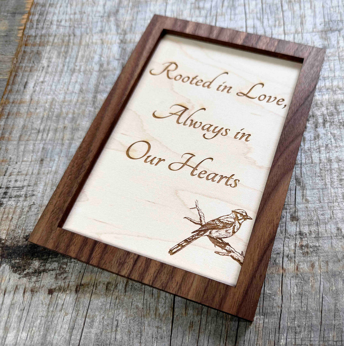 Dual Layer Wooden Plaque Memories Made Custom