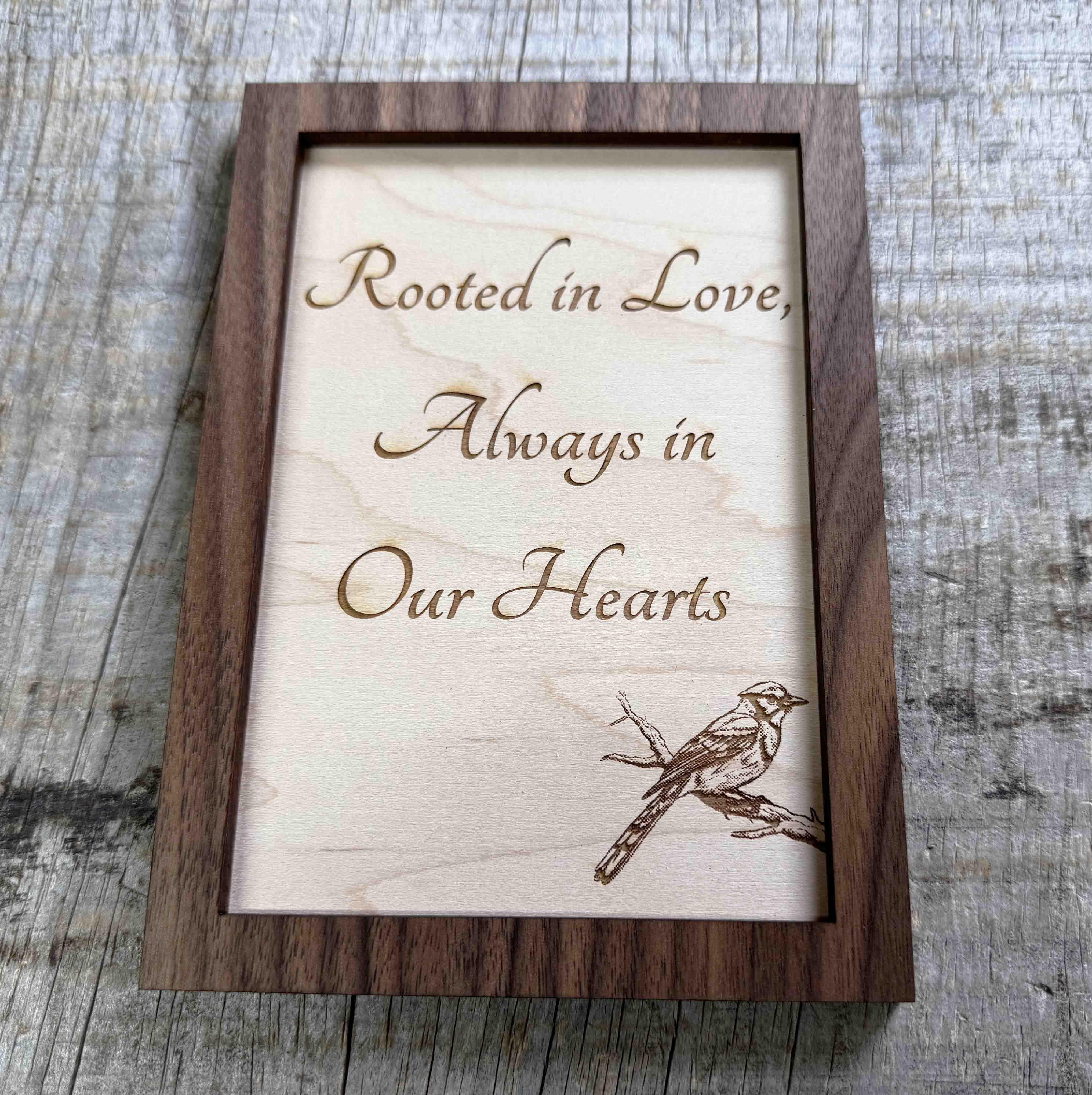 Dual Layer Wooden Plaque