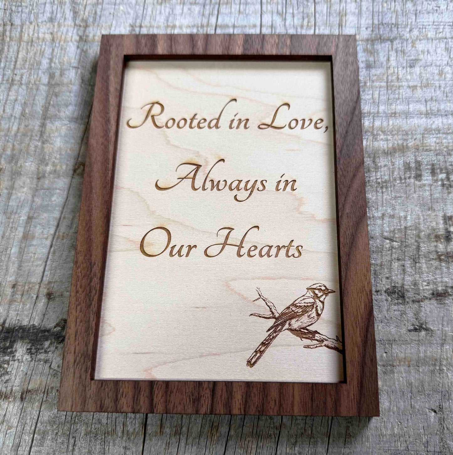 Dual Layer Wooden Plaque