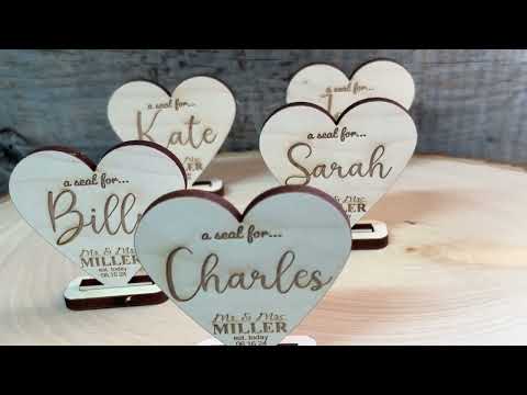 Wedding Seat Place Holders