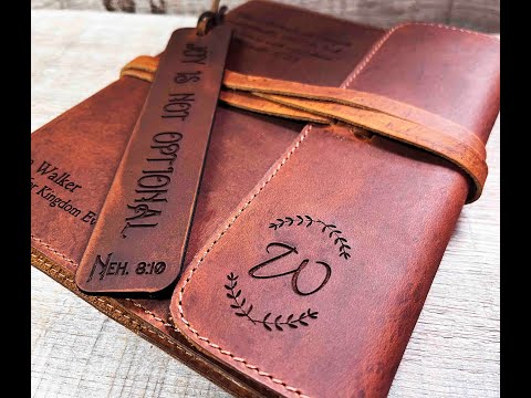 Personalized Refillable Leather Journal – Custom Engraved Handcrafted Notebook