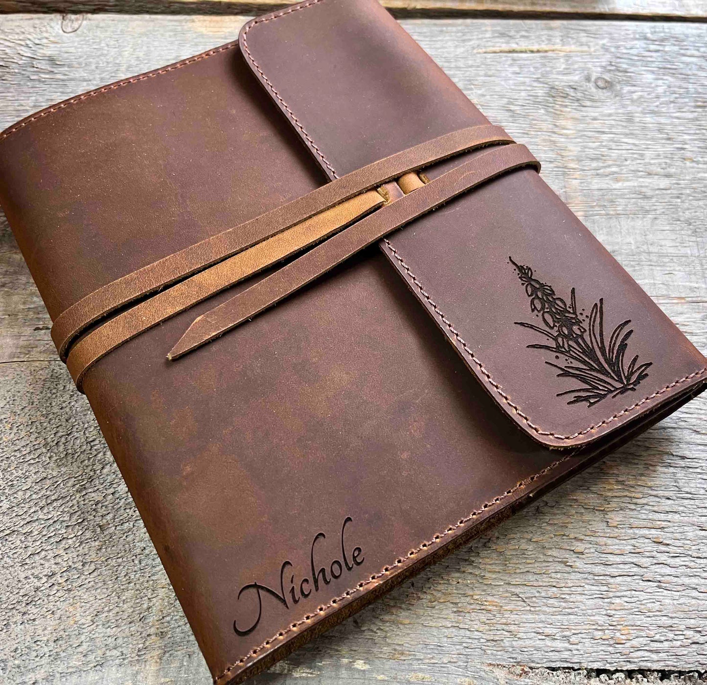 Refillable Journal / Premium Leather / Custom Engraved Memories Made Custom