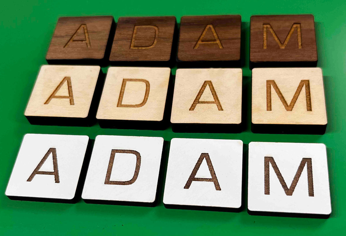 Laser Cut Letter tiles Memories Made Custom