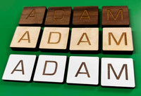Laser Cut Letter tiles Memories Made Custom