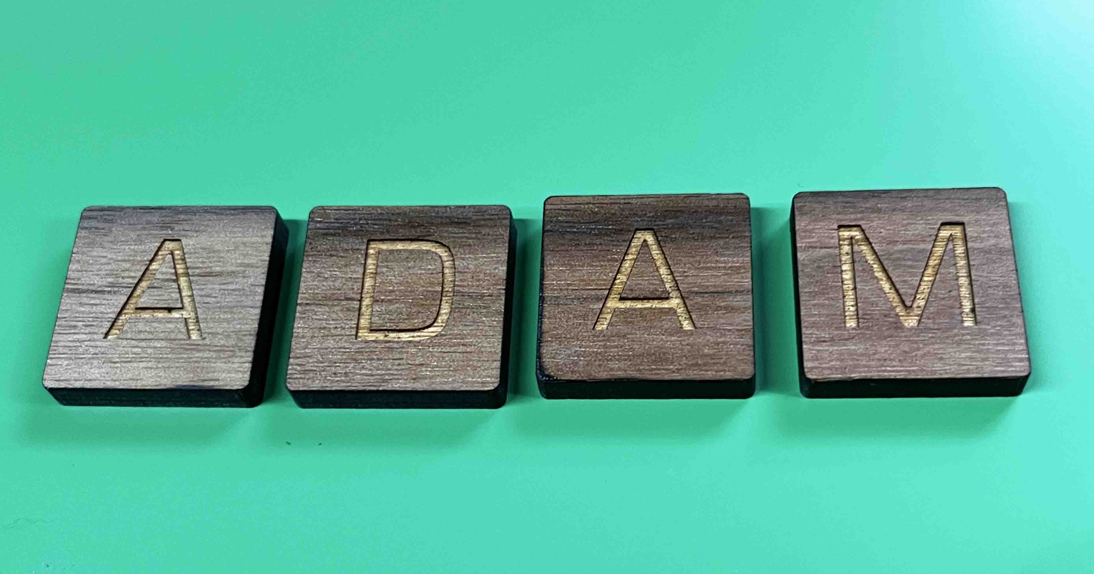Laser Cut Letter tiles