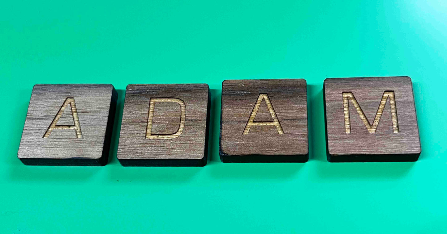 Laser Cut Letter tiles