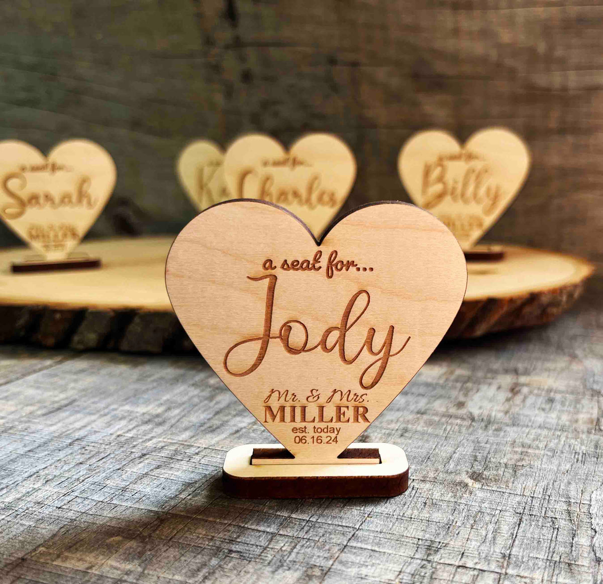 Wedding Seat Place Holders Memories Made Custom
