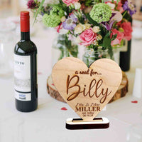 Wedding Seat Place Holders Memories Made Custom