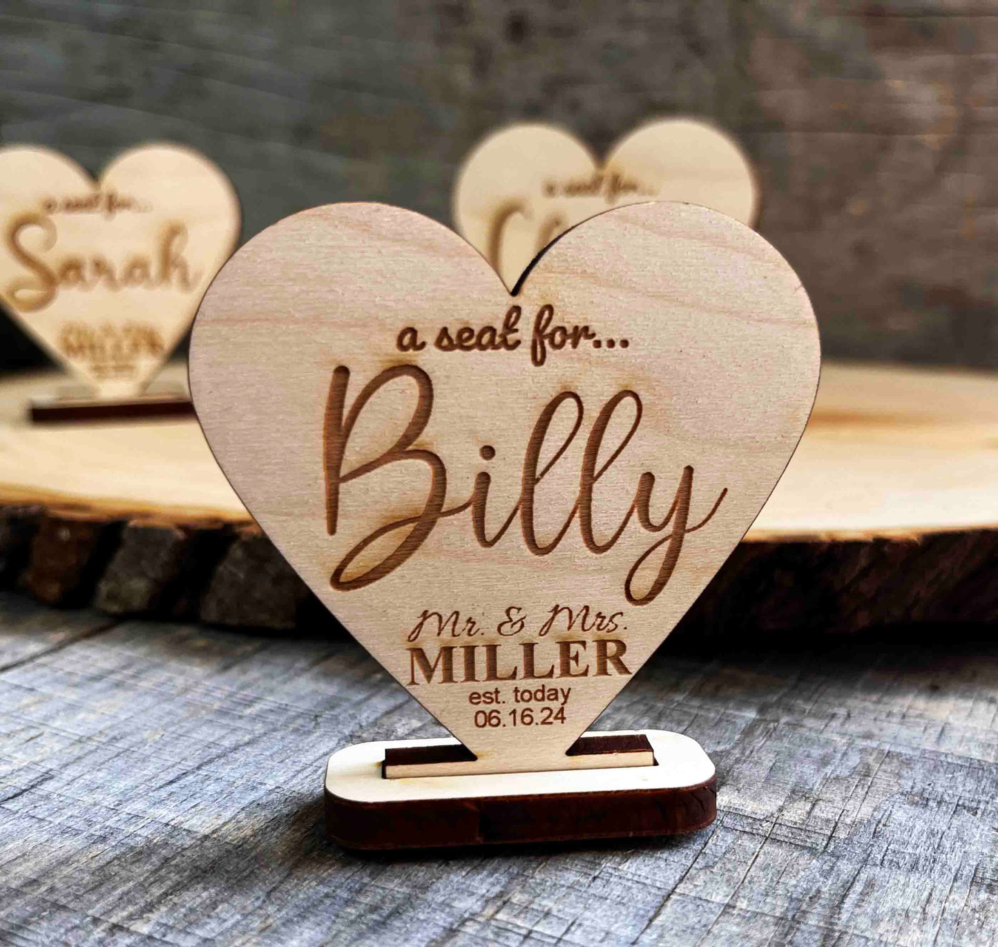 Wedding Seat Place Holders