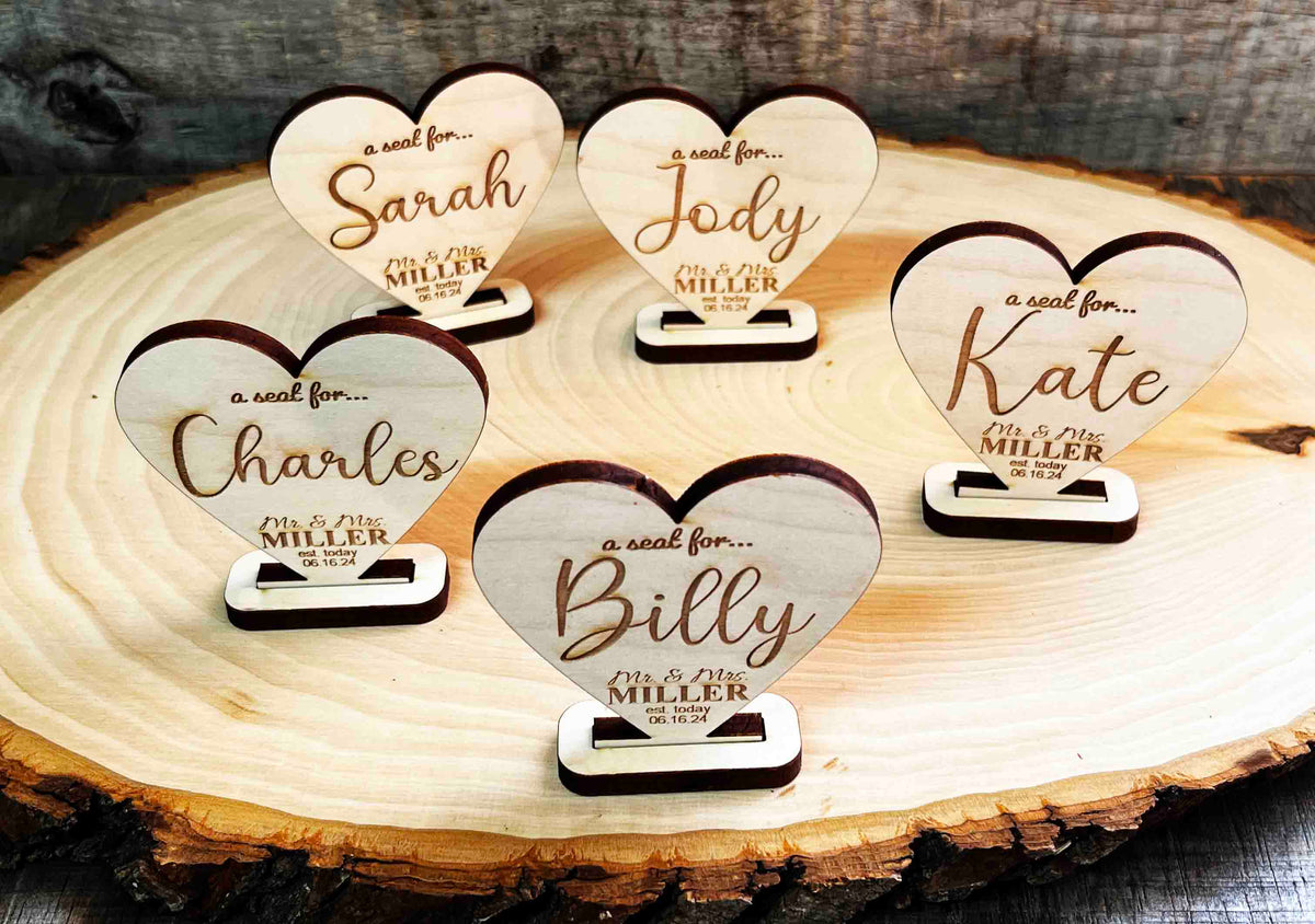 Wedding Seat Place Holders Memories Made Custom