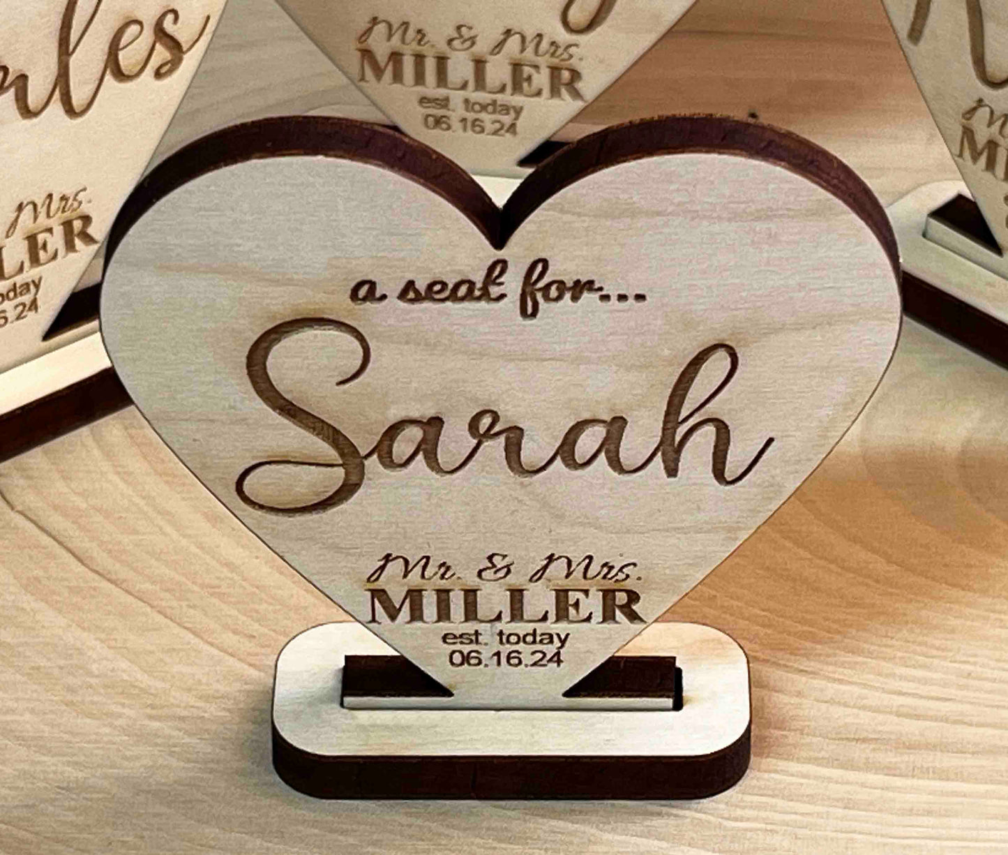 Wedding Seat Place Holders