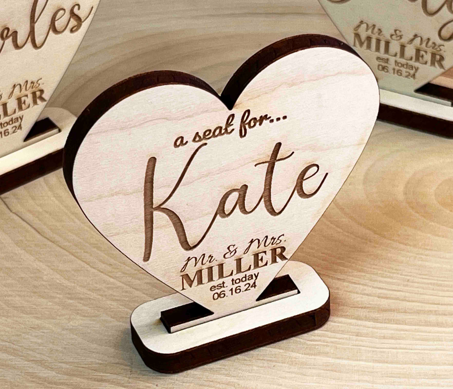 Wedding Seat Place Holders