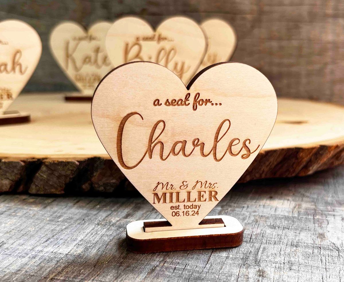 Wedding Seat Place Holders Memories Made Custom